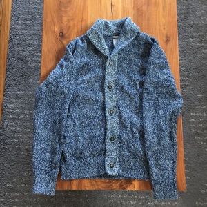 Indigo button down sweater